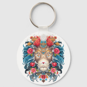Lion Colourful Lions From Africa Day Of The Key Ring