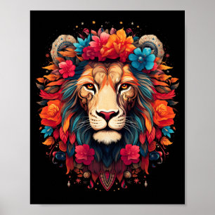 Lion Colourful Lions From Africa Day Of The Poster