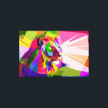 Lion Colourful Prismatic Pop Art Design-62501 Canvas Print<br><div class="desc">Lion Colourful Prismatic Pop Art Design-62501</div>