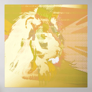 Lion Colourful Prismatic Pop Art Design-62501 Foil Prints