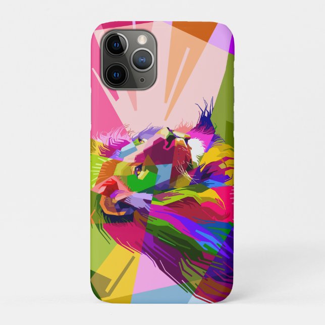 Lion Colourful Prismatic Pop Art Design Case-Mate iPhone Case (Back)