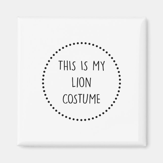 Lion Costume  Magnet (Front)