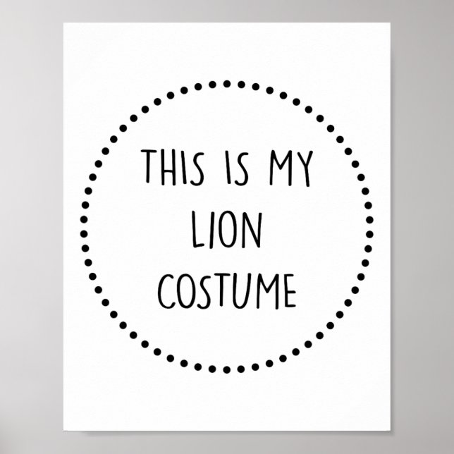 Lion Costume  Poster (Front)