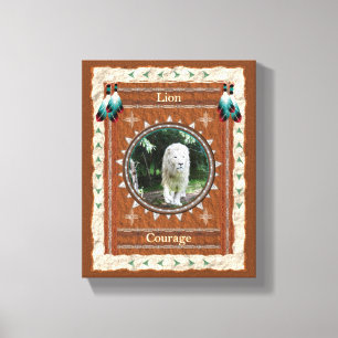 Lion Courage Energy Canvas Print