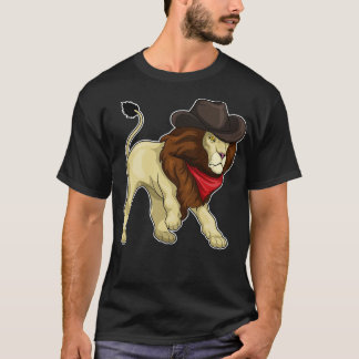 Lion Cowboy Cowboy hat T-Shirt