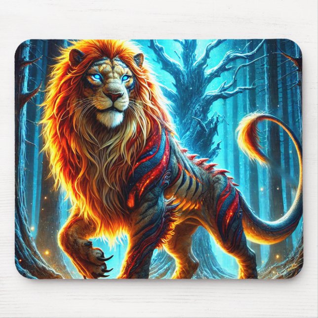 Lion Creature Mouse Mat (Front)