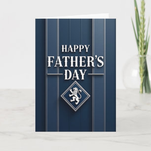 Lion Crest Fathers Day Card