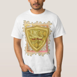 Lion Crest Shield surname T-Shirt