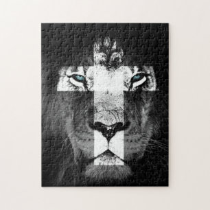 Lion Cross Jigsaw Puzzle