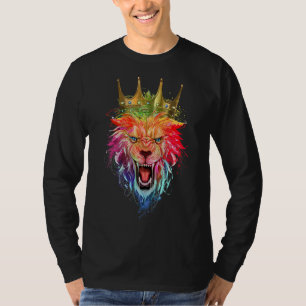 Lion Crown Motivation Beast Workout King Leo Fitne T-Shirt