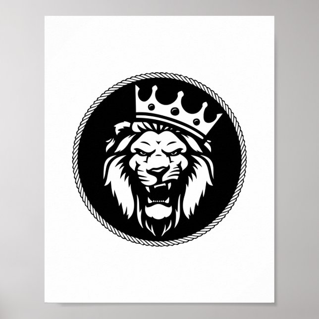 Lion crown roar poster (Front)