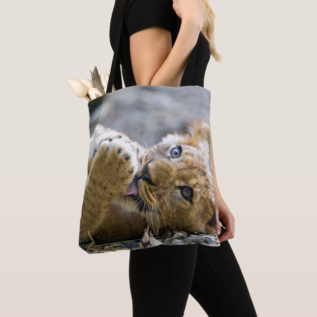 Lion Cub 2 Tote Bag (Close Up)
