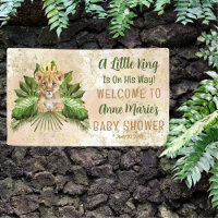 Lion Cub A Little King Is On His Way Baby Shower