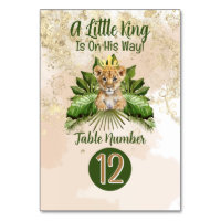 Lion Cub A Little King Is On His Way Baby Shower