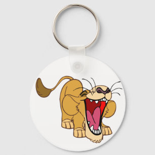 Lion cub cartoon key ring