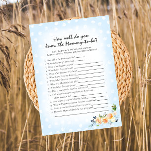 Lion Cub Floral Blue Who Knows Mum Best Game Programme