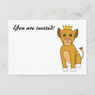 Lion Cub Invitation