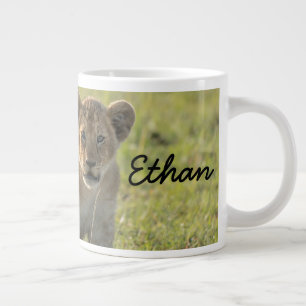 Lion Cub Personalise Name Seriously Large Coffee Mug