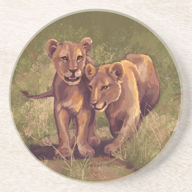 Lion Cubs Coaster (Front)
