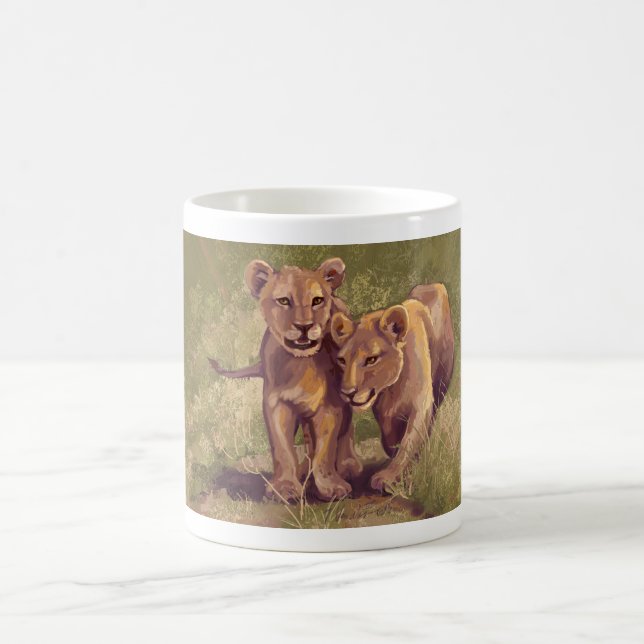 Lion Cubs Coffee Mug (Center)
