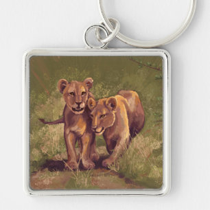 Lion Cubs Key Ring
