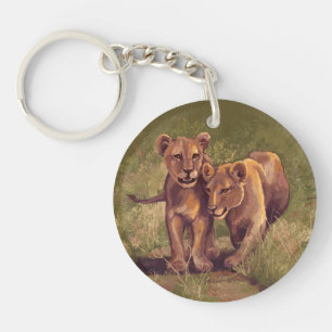 Lion Cubs Key Ring