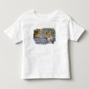 Lion Cubs on Log Toddler T-Shirt
