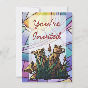 Lion Cubs Party Invitation