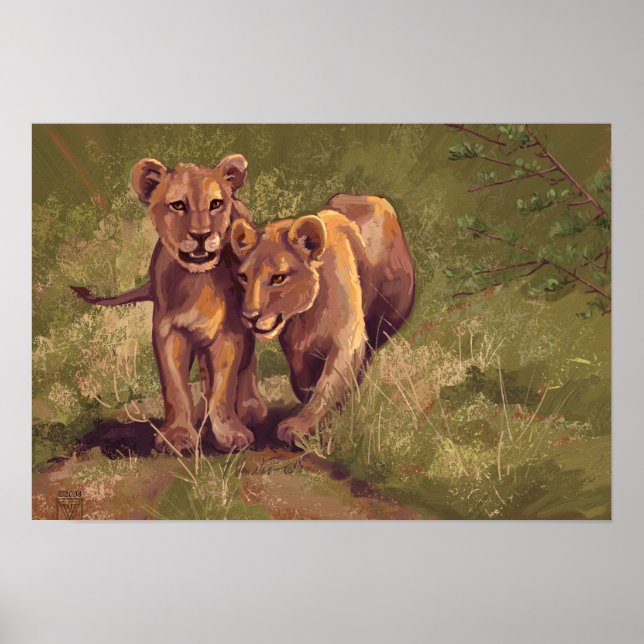 Lion Cubs Poster (Front)