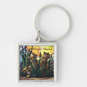 Lion Cubs Proud Mama Keychain