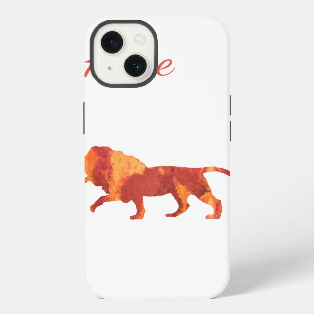 Lion Custom iPhone Case (Back)