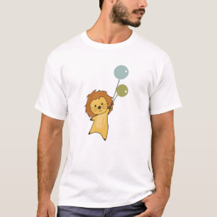 Lion Cute Animals Big Cat Balloons For Kids T-Shirt