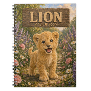 Lion Cute Baby Storybook Nursery Animal Notebook