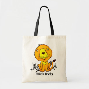 Lion cute big cat library bag