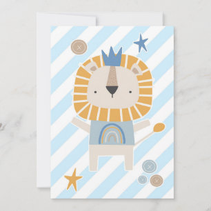 Lion Cute Face Lion Hand Drawn Save The Date