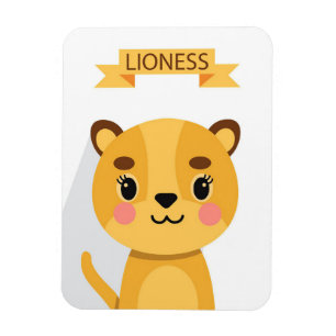 Lion Cute Lioness Magnet