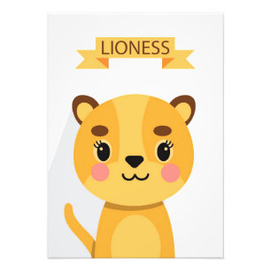 Lion Cute Lioness Photo Print