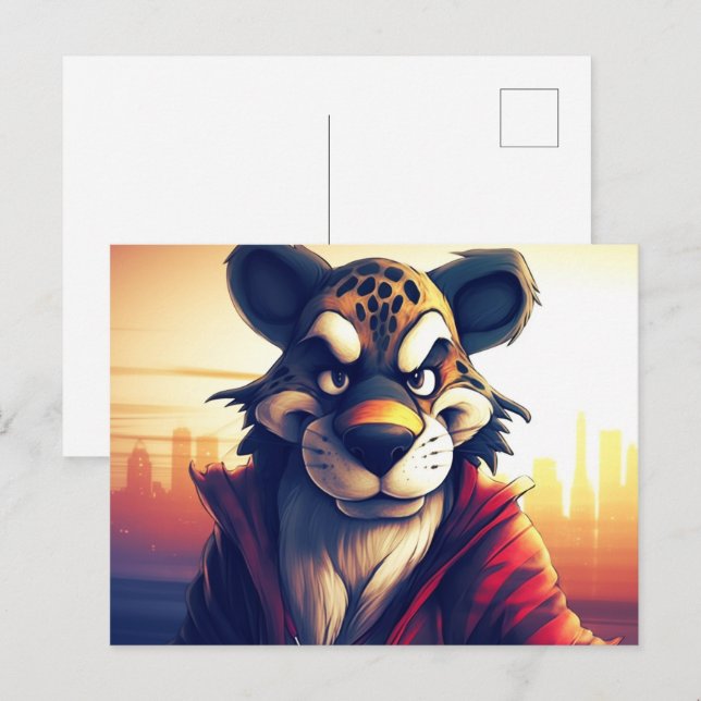 Lion Cute Postcard (Front/Back)