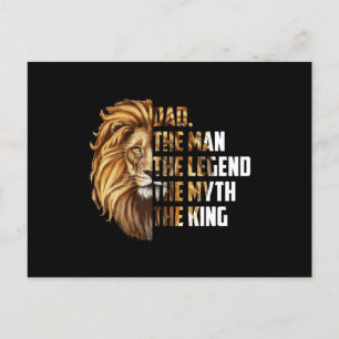 Lion Dad The Man The Legend The Myth The King Postcard