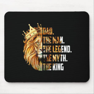 Lion Dad The Man The Myth The Legend Grandpa Fathe Mouse Mat