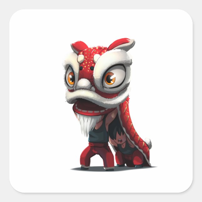 Lion Dance Sticker (Front)