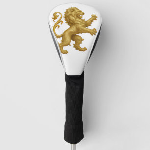 Lion design Leather Club Protector  Golf Head Cover