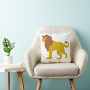 Lion Design Personalised Cushion