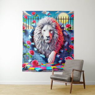 Lion Design Tapestry