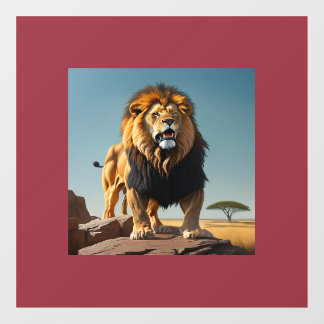 Lion design. window cling