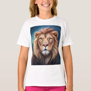 Lion Digital Art Portrait-56556 T-Shirt