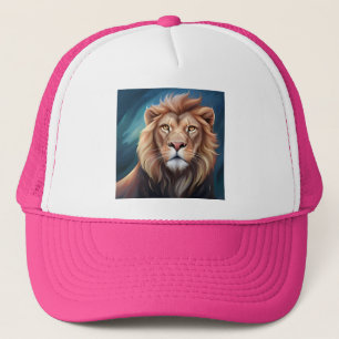 Lion Digital Art Portrait-56556 Trucker Hat