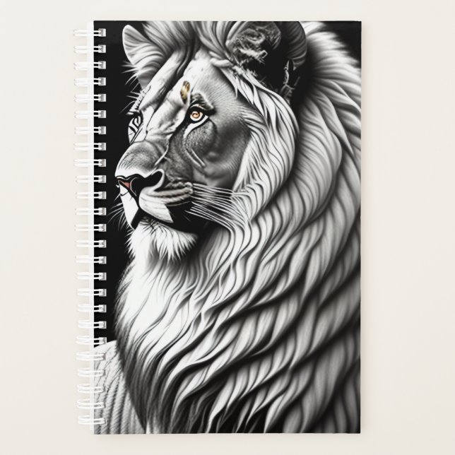Lion Drawing Painting Art Planner (Front)