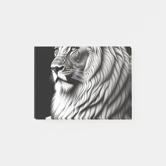 Lion Drawing Painting Art Post-it Notes (Front)