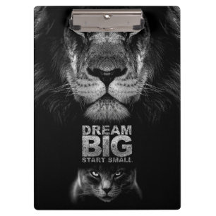 Lion Dream BIG Start Small Clipboard